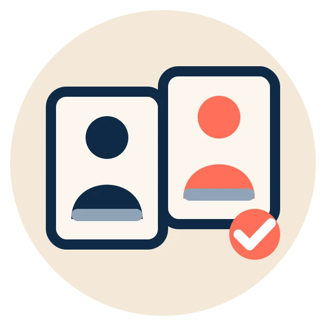 Two barber profile cards on a booking page